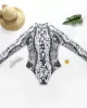 Animal Print High-Neck Zipper Long Sleeve One-Piece Wetsuit