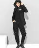 Original Solid Irregularity Elasticity Hooded Outwear