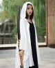 Simple Solid Loose Batwing Sleeve Hood Cape