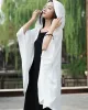 Simple Solid Loose Batwing Sleeve Hood Cape