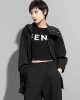 Fashion Irregularity Loose Solid Color Zipper Hooded Outerwear