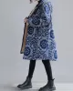 Vintage Ramie Cotton Printing Outerwear&Coat