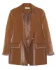 Casual Loose Tasseled Solid Color Lapel Collar Jackets&Coat