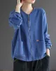 Simple Long Sleeves Loose Solid Color Zipper Stand Collar Outerwear