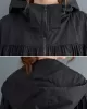 Casual Loose Solid Color Zipper Drawstring Long Sleeves Hooded Trench Coat