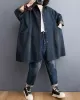 Split-Joint Long Sleeves Loose Lapel Outerwear