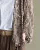 Seven-Quarter Sleeves Crochet Hollow Solid Color Outerwear