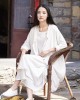 Soft White Ramie Cotton Linen Cover-up Cardigan