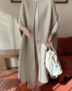 Simple Sleeveless Solid Color Round-Neck Cape Outerwear