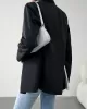 Split-Joint Long Sleeves Loose Lapel Outerwear Blazer