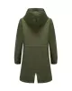 Buttoned Drawstring Elasticity Hooded Pockets Split-Back Waterproof Long Sleeves Loose High-Neck Trench Coats