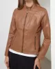 Buttoned Pockets Split-Joint Zipper Long Sleeves Plus Size Stand Collar Outerwear Jackets