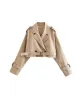 Split-Joint Long Sleeves Loose Lapel Jackets