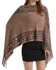 Asymmetric Tasseled Loose V-Neck Shawl&Cloak Cape