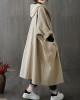 Original Solid Hooded Trench Coats