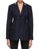 Original Long Sleeves Loose Solid Color Deep V-Neck Outerwear Blazer