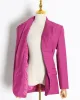 Original Long Sleeves Loose Solid Color Deep V-Neck Outerwear Blazer