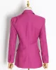 Original Long Sleeves Loose Solid Color Deep V-Neck Outerwear Blazer