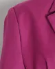 Original Long Sleeves Loose Solid Color Deep V-Neck Outerwear Blazer