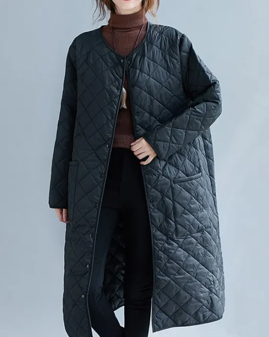 Original Solid Warm Thin Coat