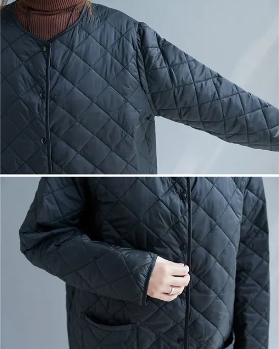 Original Solid Warm Thin Coat