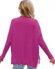 Contrast Color Batwing Sleeves Long Sleeves Round-Neck Sweater Tops Pullovers Knitwear