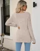 Casual Long Sleeves Skinny Solid Color Square-Neck Sweater Tops