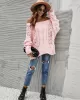 Vintage Long Sleeves Loose Solid Color Off-The-Shoulder Sweater Tops