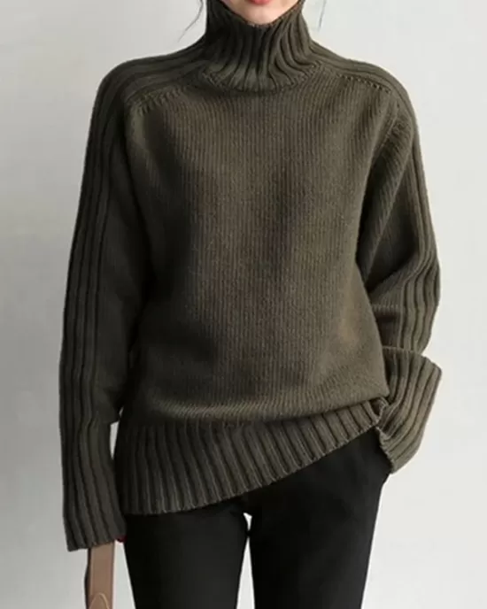 Simple Turtleneck Sweater