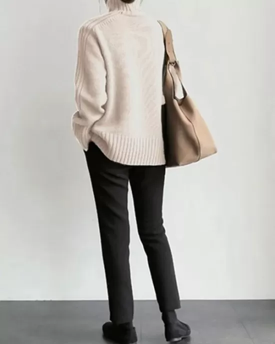 Simple Turtleneck Sweater