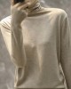 Solid Color Heaps Collar Long Sleeve Knitwear Tops