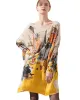 Original Loose Cartoon Printed Round-Neck Long Sleeves Sweater Dress