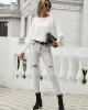 Casual Loose 6 Colors Off-The-Shoulder Long Sleeves Sweater Top