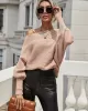 Casual Loose 6 Colors Off-The-Shoulder Long Sleeves Sweater Top