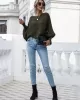 Casual Loose 6 Colors Off-The-Shoulder Long Sleeves Sweater Top