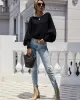 Casual Loose 6 Colors Off-The-Shoulder Long Sleeves Sweater Top