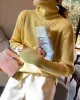 Casual Simple 6 Colors High-Neck Long Sleeves Sweater Top