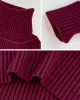 Casual Simple 6 Colors High-Neck Long Sleeves Sweater Top