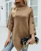 Casual 7 Colors High-Neck Sweater Cape