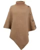 Casual 7 Colors High-Neck Sweater Cape