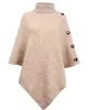 Casual 7 Colors High-Neck Sweater Cape