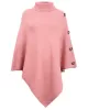 Casual 7 Colors High-Neck Sweater Cape