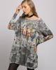 Urban Colorful Knitting Printed Long Sleeves Sweater