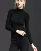 7 Colors Simple Knitting Solid Color High-Neck Sweater