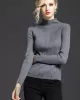 7 Colors Simple Knitting Solid Color High-Neck Sweater