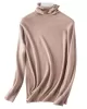 Simple Loose Long Sleeves Solid Color High-Neck Sweater Tops