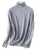 Simple Loose Long Sleeves Solid Color High-Neck Sweater Tops