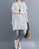 Striped Loose Short Sleeves Round-Neck T-Shirts