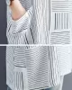 Striped Loose Short Sleeves Round-Neck T-Shirts