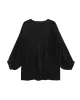 High-Low  Sleeves  See-Through Solid Color Round-Neck T-Shirts Tops